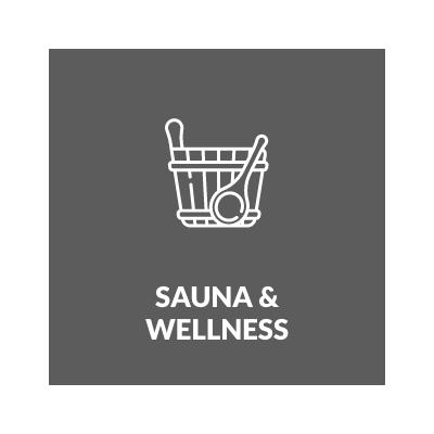 Sauna und Wellness Icon in grau