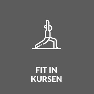 Fit in Kursen Icon in grau